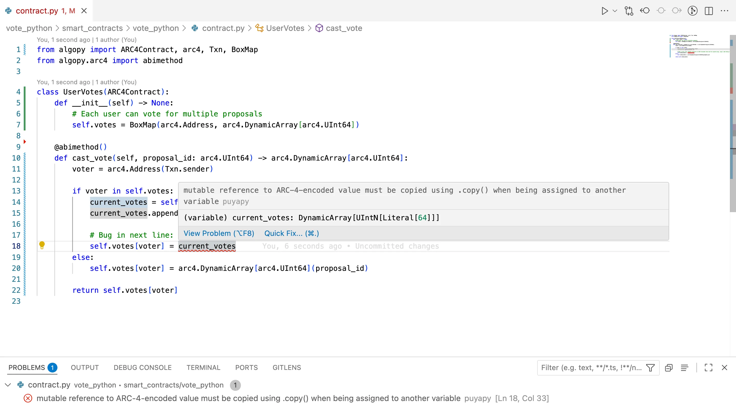 Algokit Python Language Example Code Error